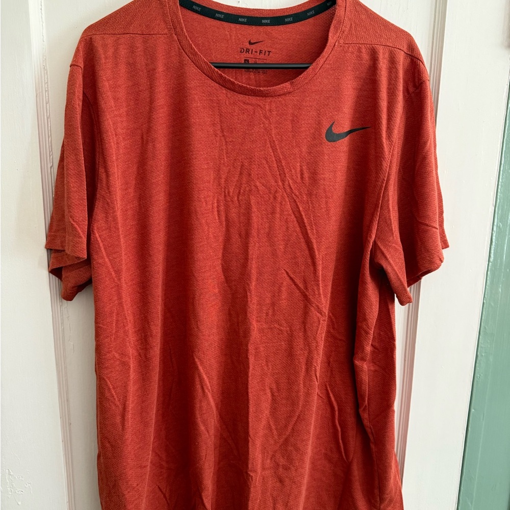 Nike Men's Orange Dri-FIT Shirt